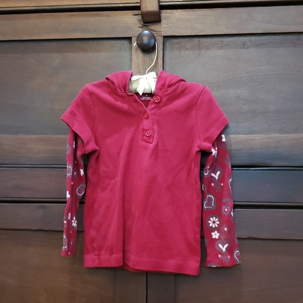 L/s hooded top